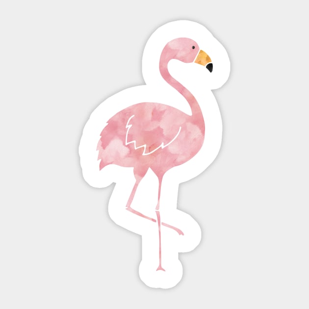 Watercolor Flamingo Sticker by heartlocked